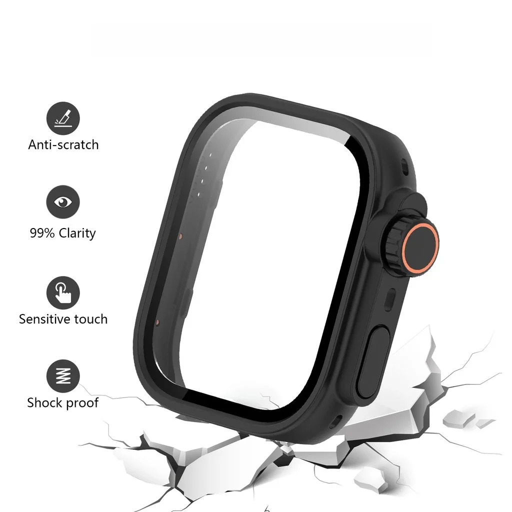 PC Case+HD Glass for Huawei Watch Fit 5 5 Pro Change To Ultra Screen Protector Shell Huawei Fit 3 4 4 Pro Upgrade To Ultra Cover
