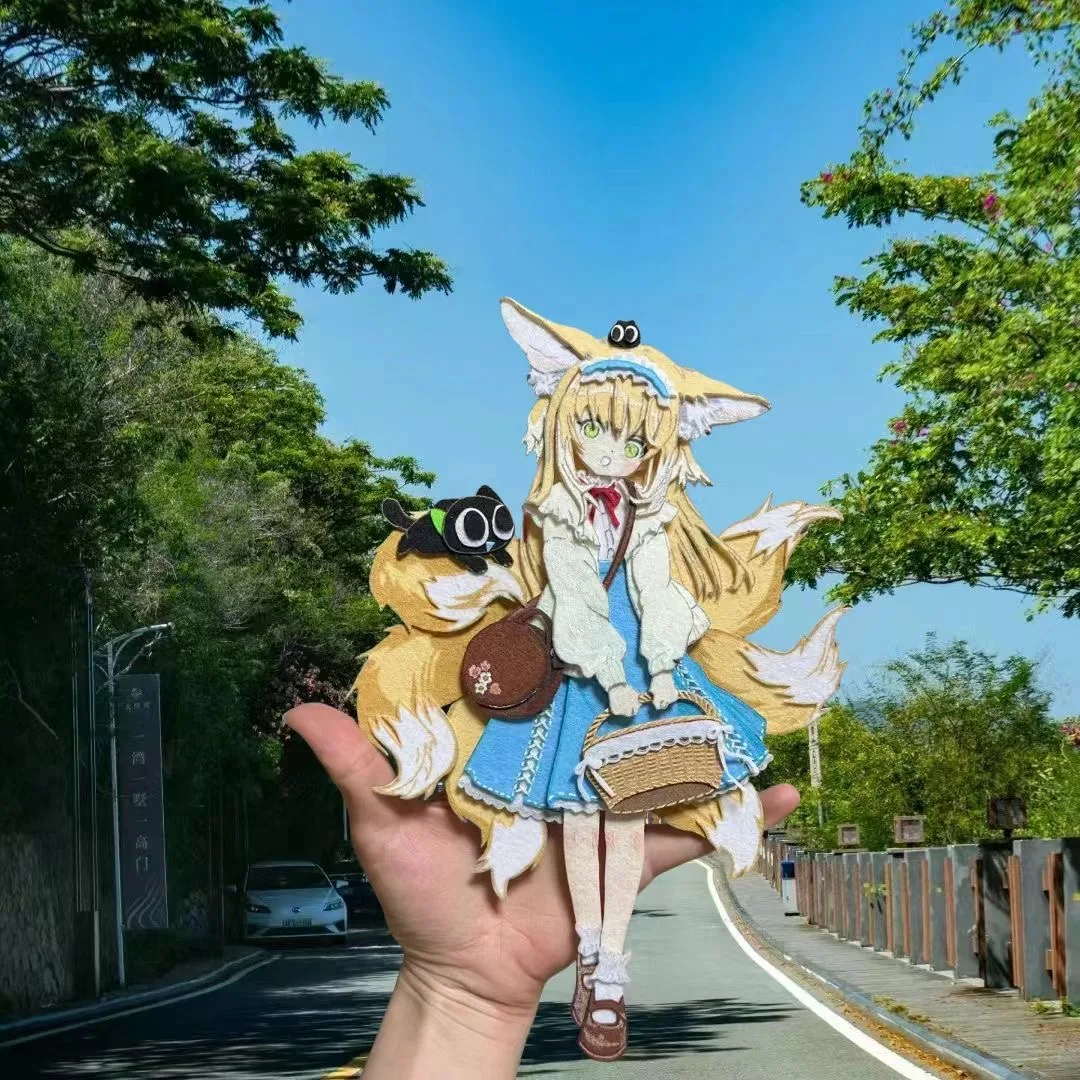 Нетканый кулон Tomorrow's Ark Linglan, нетканый, украшение ручной работы, брелок для ключей, сумка, кулон