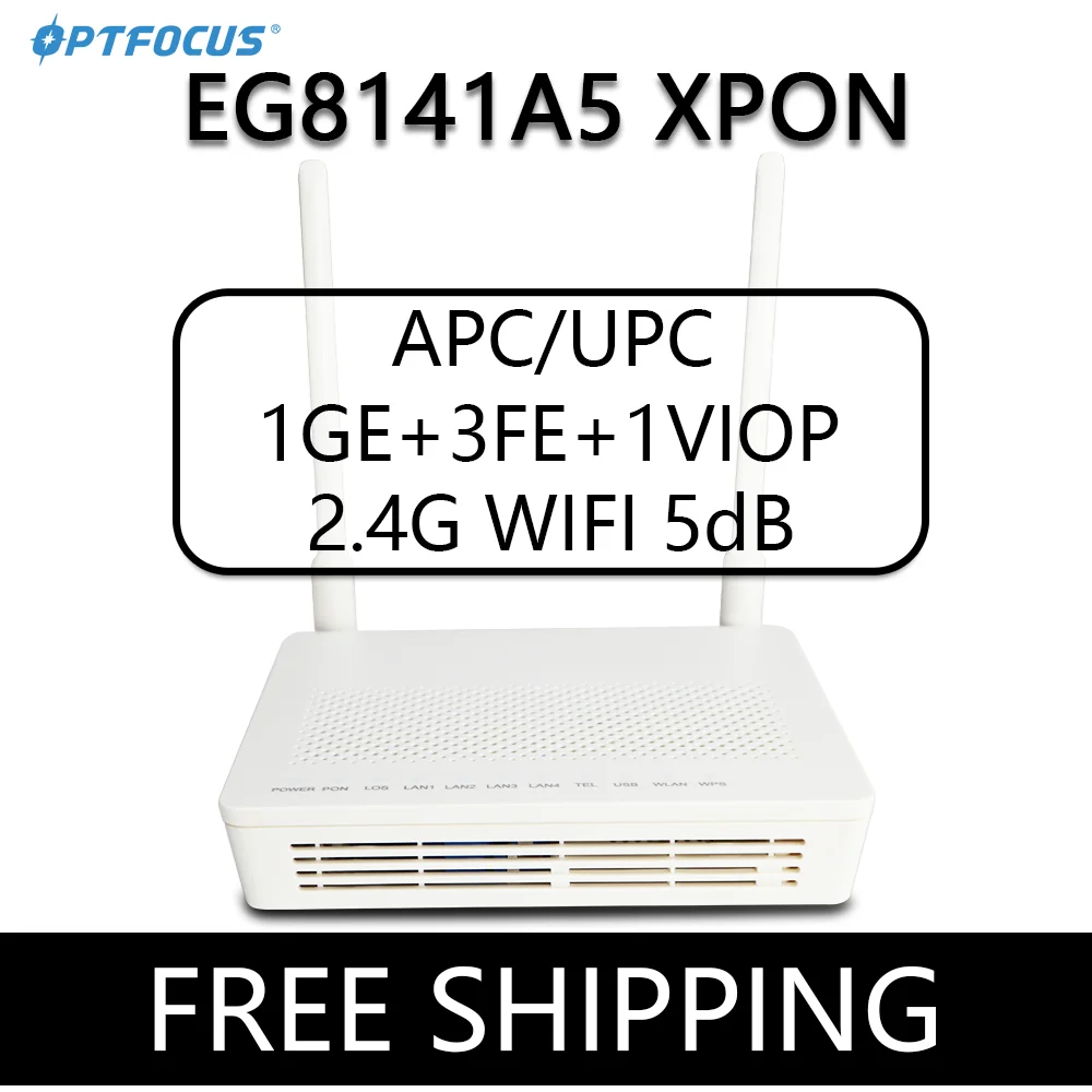 

OPTFOCUS EG8141A5 XPON ONU NEW Original EPON GPON ONT 1GE 3FE VIOP 5G WIFI FTTH Modem Router Huawe 100% Detection