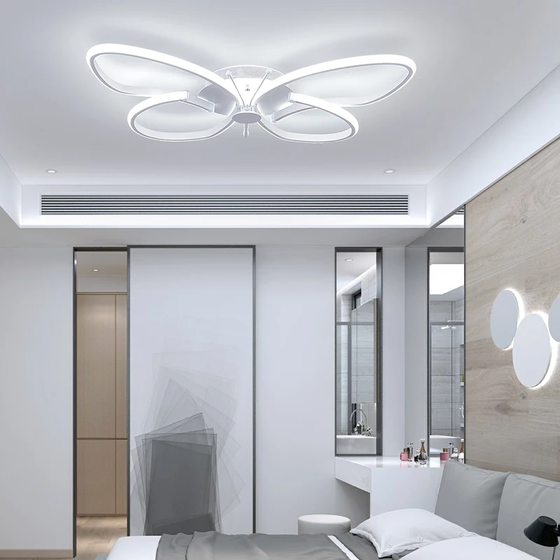 Modern LED lamp dimmable LED ceiling lamp bedroom kitchen lighting butterfly shaped children's room decoration ceiling lamp
