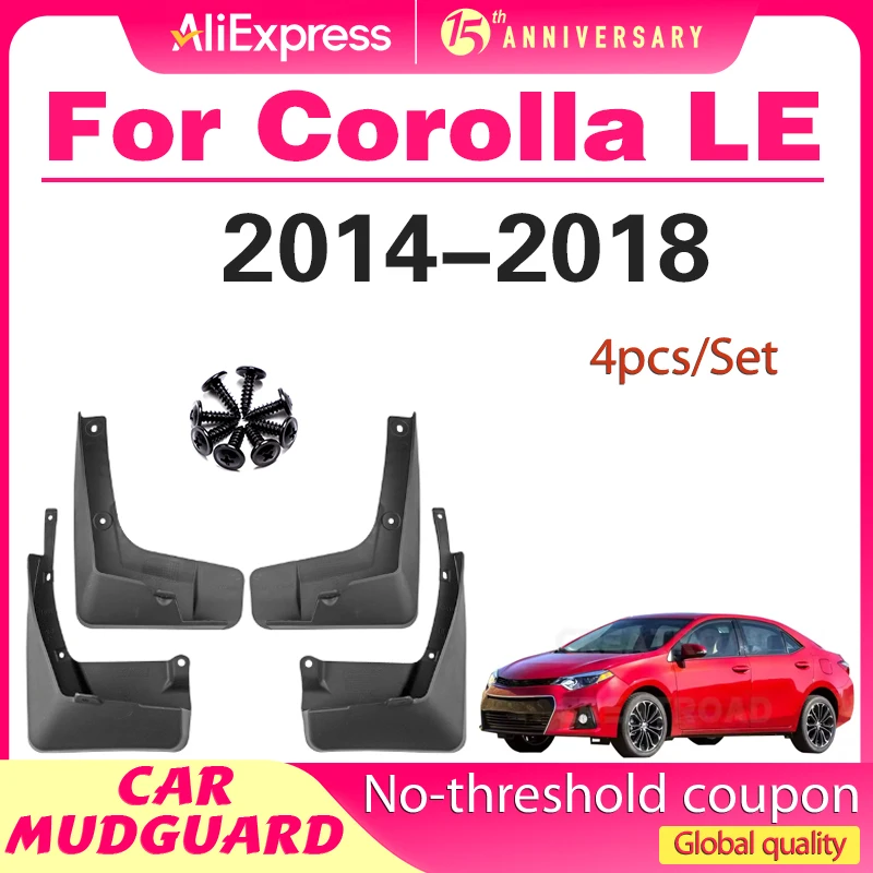 

Car Front Rear Wheel Mud Flaps Mudguards Splash Guards Fender Cover Accessories For Toyota Corolla E180 2014 2015 2016 2017 2018