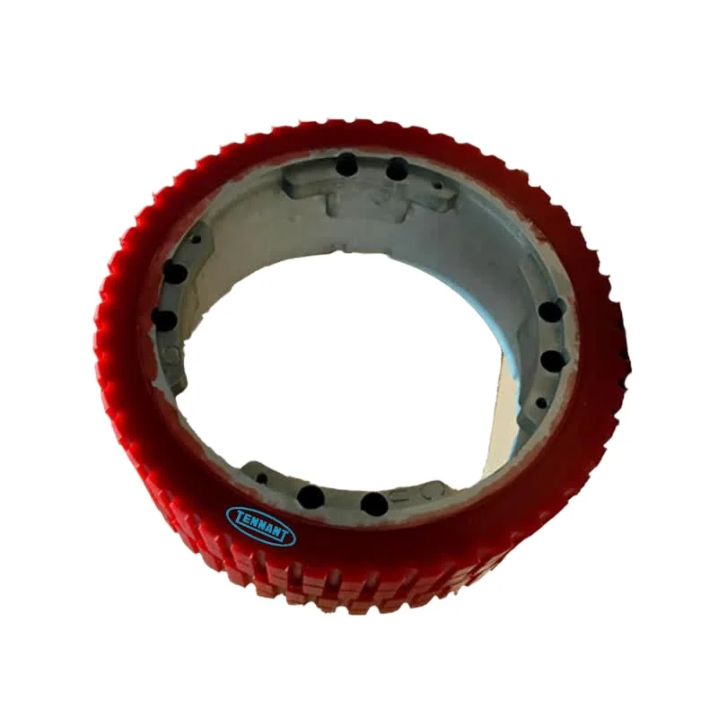 Drive wheels, polyurethane-driven tires for drive-on scrubbers