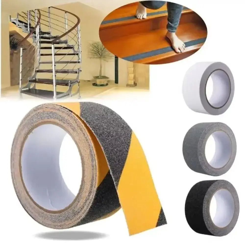Convenient Adhesive Tape Stairs Tapes High Friction Safety Anti Slip Stickers Water-proof 5m Warning Stripes Floor