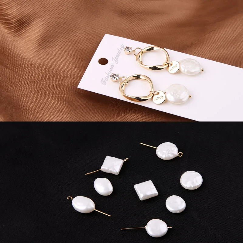 1pcs Diy Handmade Jewelry Accessories Imitation Baroque Pearls Irregular Loose Beads Bracelet All-match Earrings Material