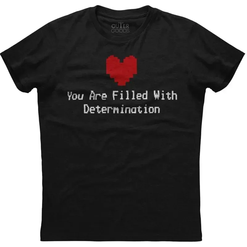 You Are Filled With Determination Mens  New Cotton Black T shirt