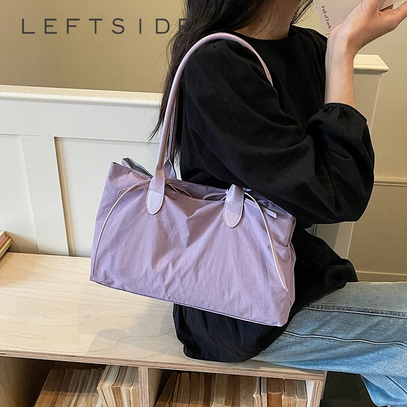 

Women's Canvas Tote Bag Fresh Casual Solid Color Simple Shopping Shoulder Bag 2026 Fashion New Trend Female Handbags and Purses