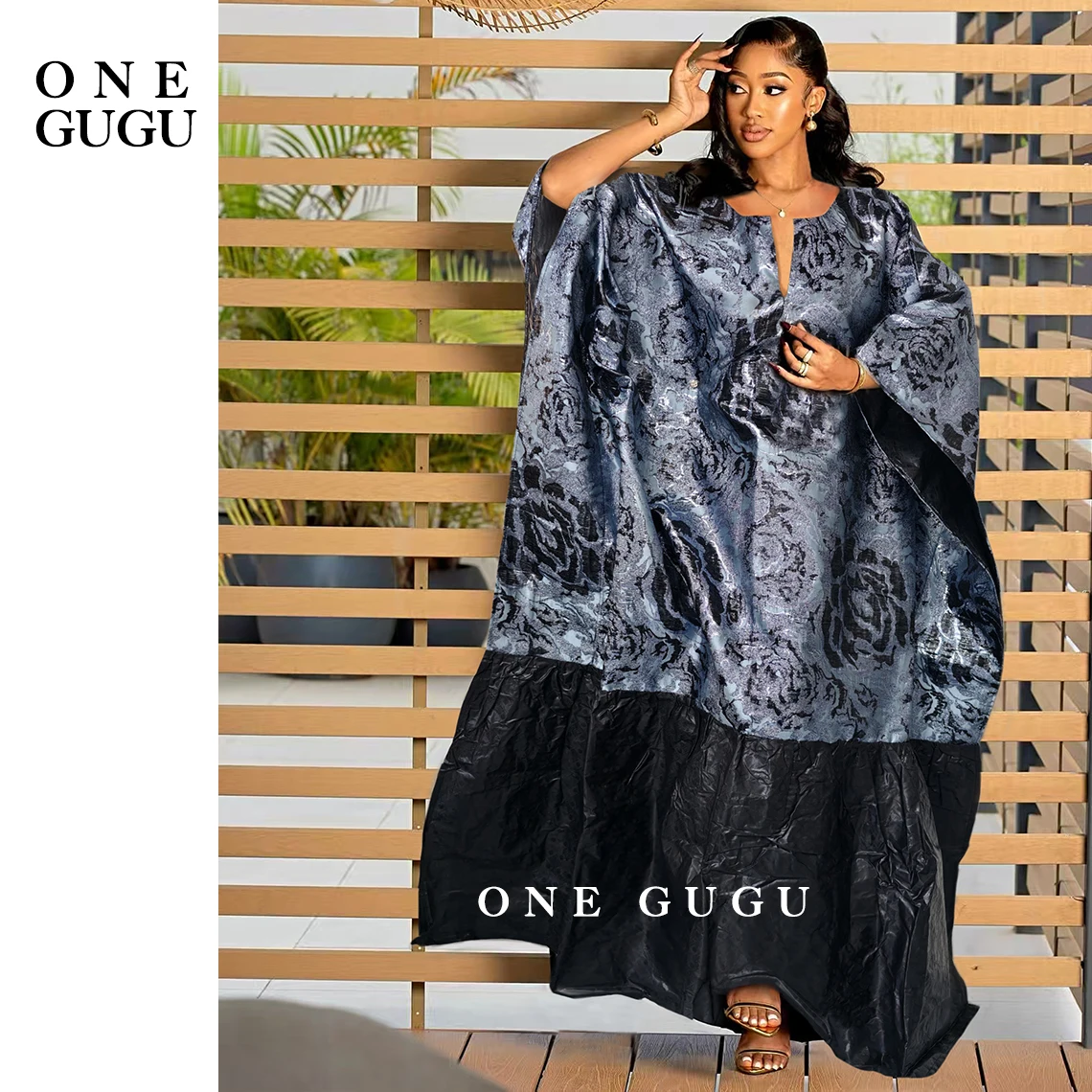 

Black Color African Traditional Brocade Basin Dashiki Wedding Dress Origianl Nigeria Perfumed Bazin Rich Boubou Robe