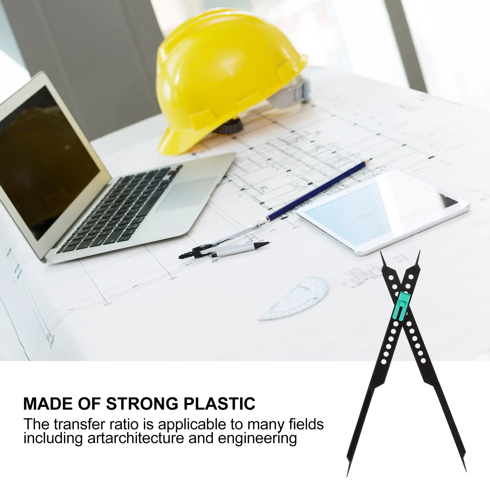 

1pc Multi-Function Drawing Ruler Proportional Divider For Artists Architects Scale Tool Ruler Drafting