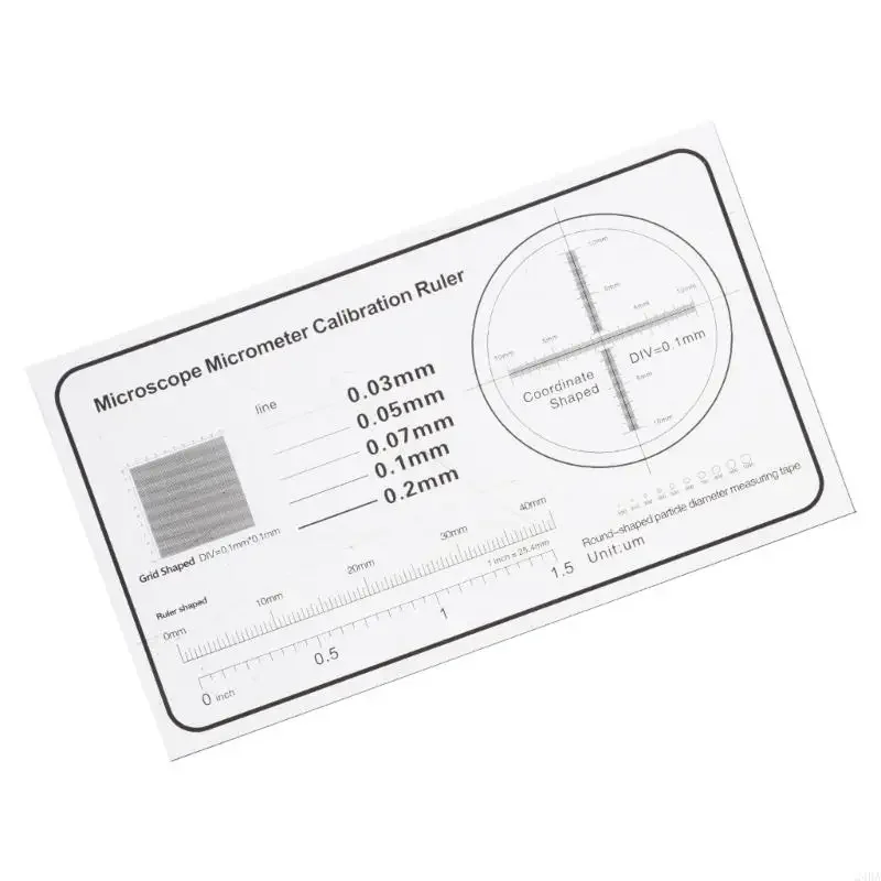 Precisions 0.1mm Microscope Measuring Scale Clear Film for Accurate Calibration in Laboratory Applications