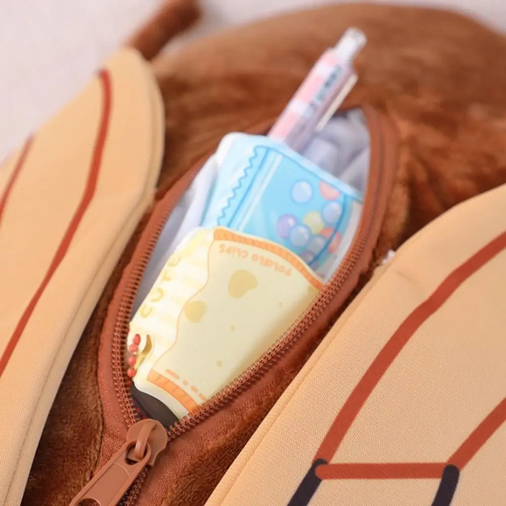 Kunstdier Insect Insect Rugzak Zachte schoudertas Cicade Rugzak Rits Ontwerp Bruin/Groen