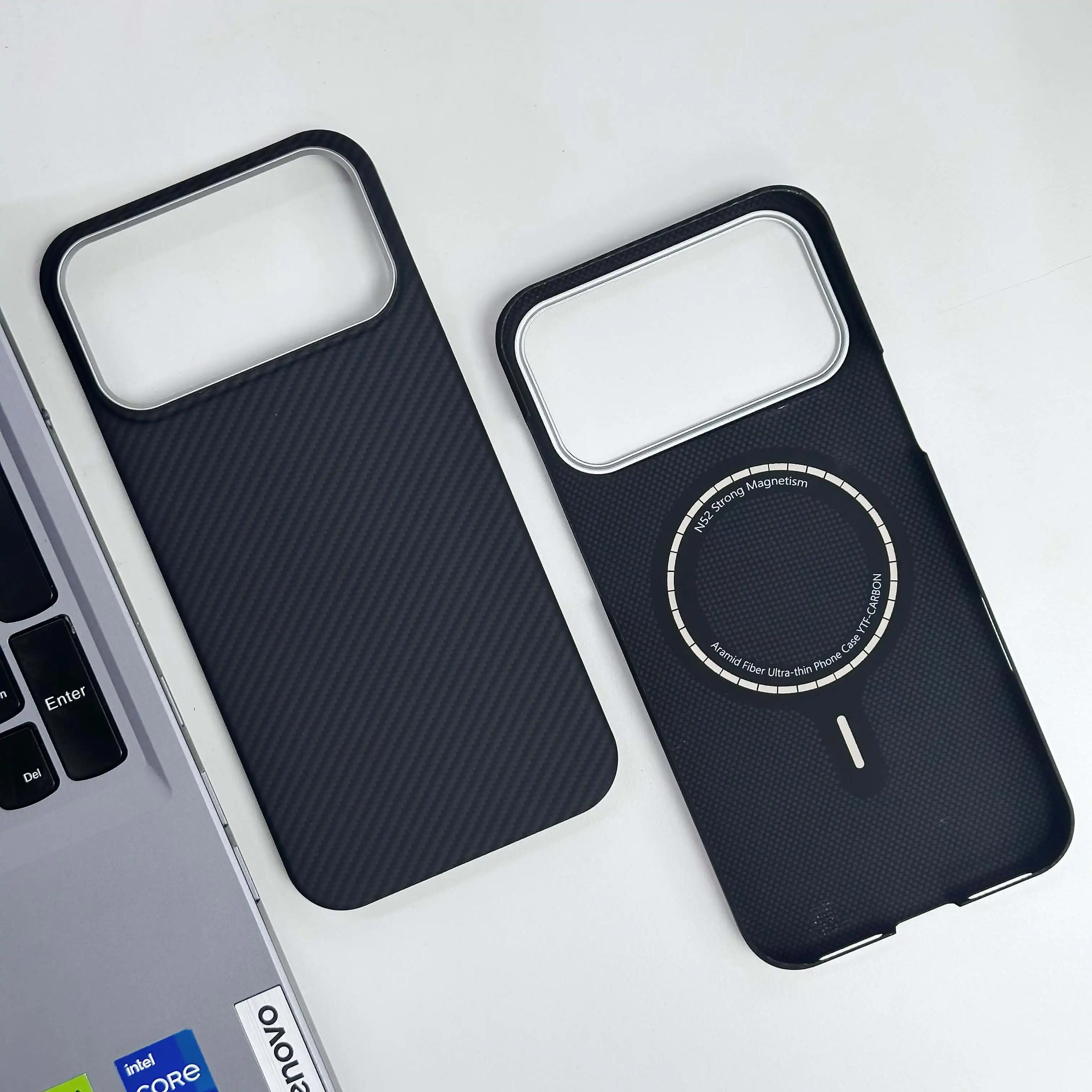 Luxury Real Kevlar Case for iPhone 17 Pro Max, 600D/1500D Aramid Fiber Magnetic MagSafe Cover, Ultra Thin Shockproof Phone Case view 3
