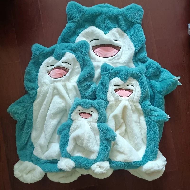 80/100cm Pokemon Snorlax Totodile Holster Plush Toys Not Stuffed Plush Cartoon Chikorita Torchic Plushes Doll Semi-finished Toys