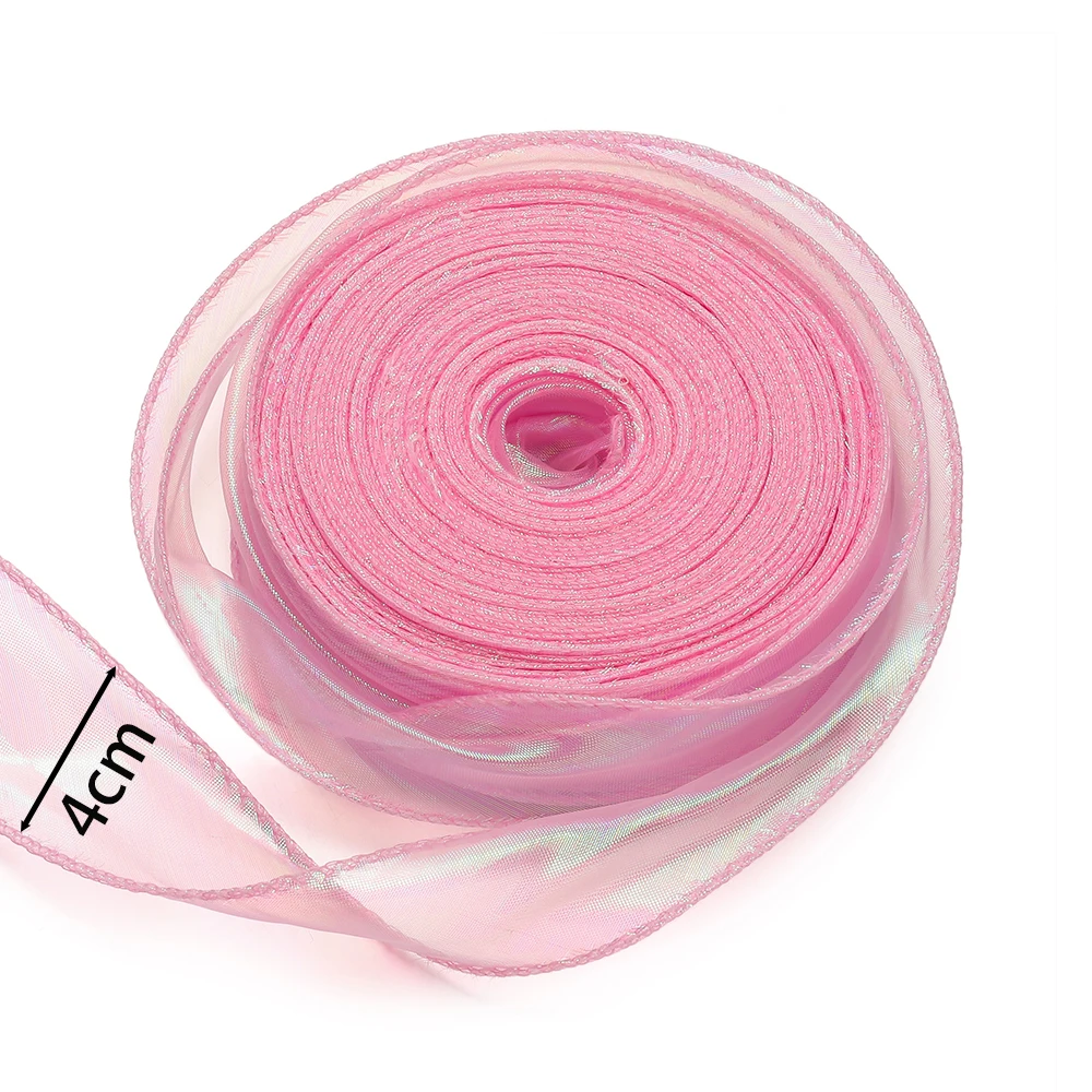 1 Meter Silk Ribbon Organza Satin For DIY Craft Gift Jewelry Packaging Decoration Wedding Bouquets Wreath Sewing Supplies