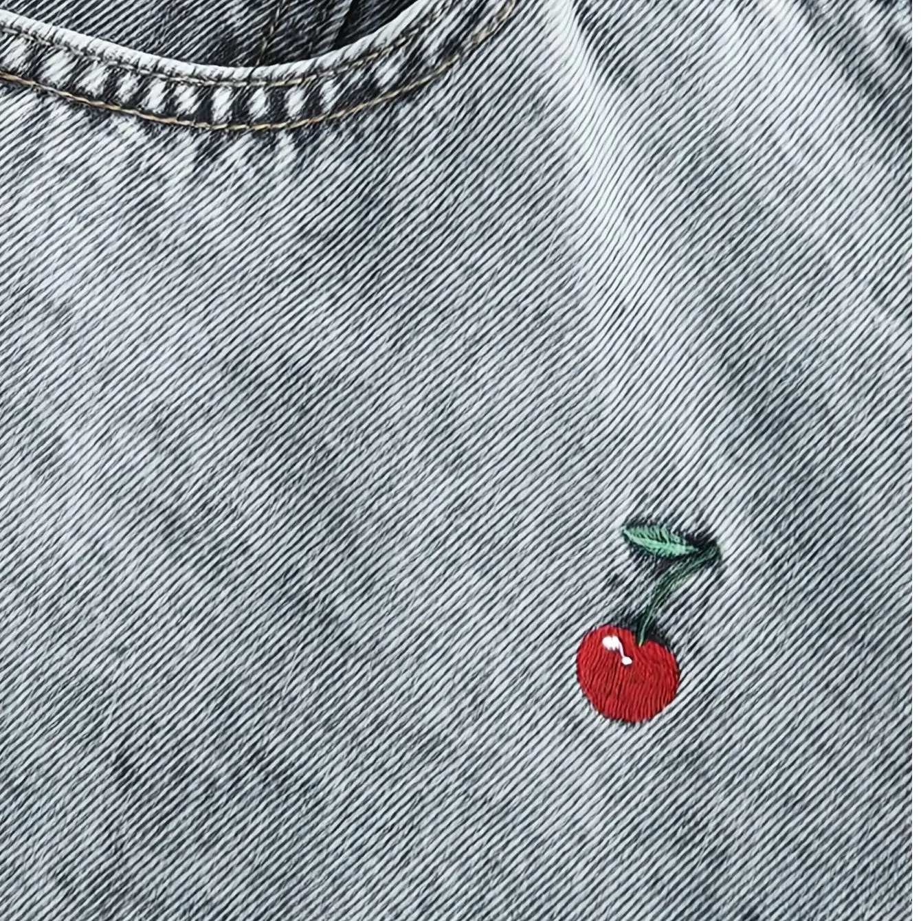 Vintage Czerwone Jeansy Y2k z Haftem Kwiatu Wiśni, Luźne Jeansy z Wysokim Stanem, Damskie Spodnie Denimowe, Styl Shoujo Girl, Jeansy Damskie