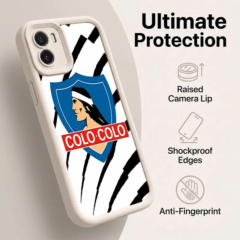 Colo Colo Chile Football Club Phone Case For Vivo iQOO Z9s V30E V30 Lite V50 V60 V70 Y04 Y05 Y38 Y39 Y55 Y58 Y75 Y200 Y300 Y400