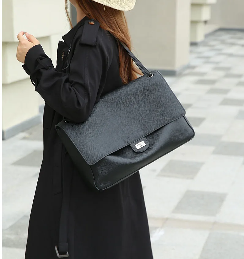 NIKI ABGS Women Hobo Bag Top Grain Cowhide Leather Armpit Bag High-quality Shoulder Crossbody Commuting Fashionable Cover Bag