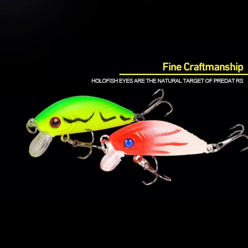 5PCS Minnow Fishing Lure Multi colors Floating Hard Bait Wobbler Jig Bait Crankbait Carp Striped Bass SwimBait Pesca