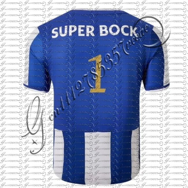 Herren Porto Fußballtrikot Kurzarm Atmungsaktives Fußballshirt Erwachsenen-Fan-Sportuniform Match-Trainings-Oberteil Familien-Set