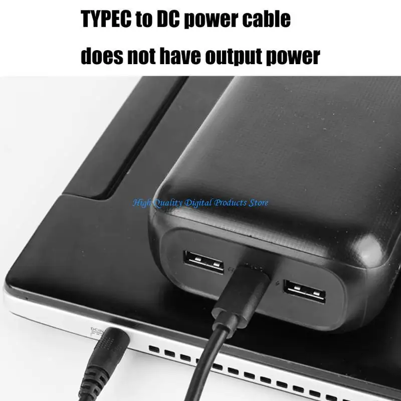 U2JE USB C a DC5.5X2.1mm alimentação 12V para adaptador carregamento PD para laptop