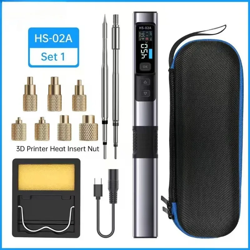 3D printing special soldering iron internal thread hot melt. Nut indenter inlay. Nut kit