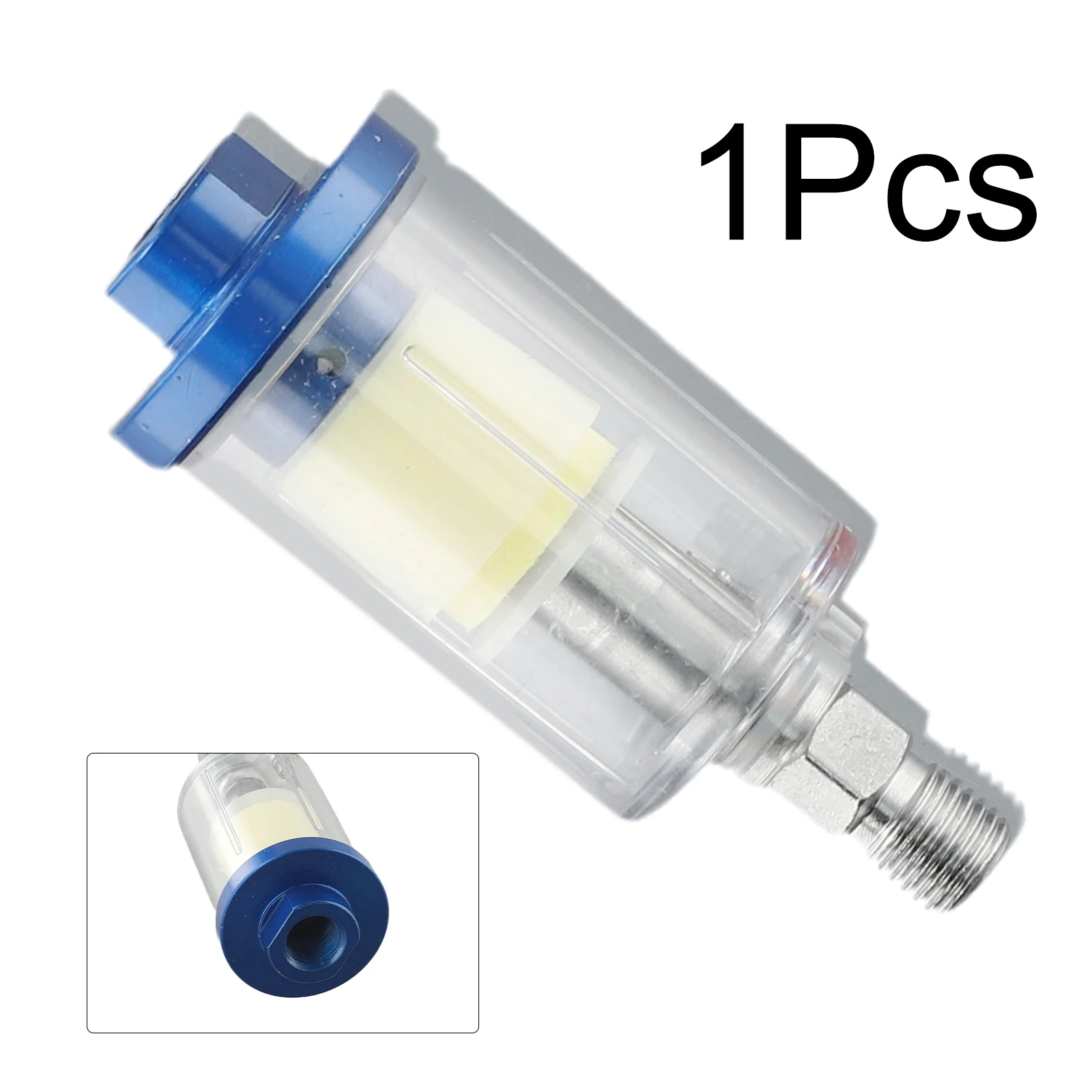 Air Filter Oil-Water Separator 0.3 Filter Blue & Transparent Manual Drainage No Electricity Required Air Filter
