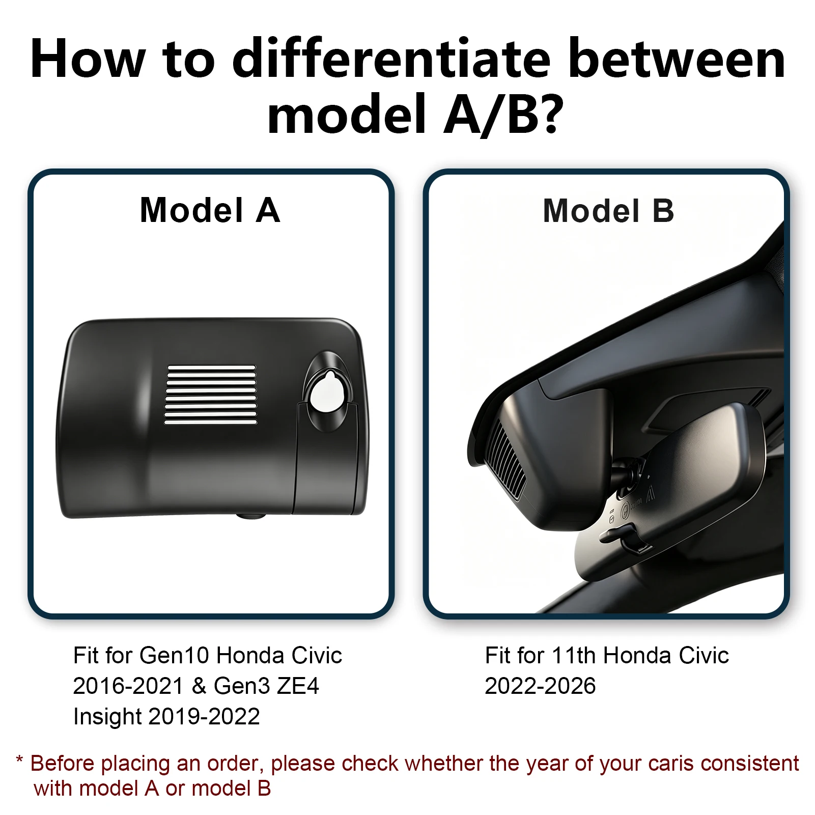 Mangoal Dedicated 4K Dash Cam For Honda Civic Hatchback Si SE ZE4 Insight Dash Car Camera 2016-2026 GPS WiFi & APP DashCam ﻿