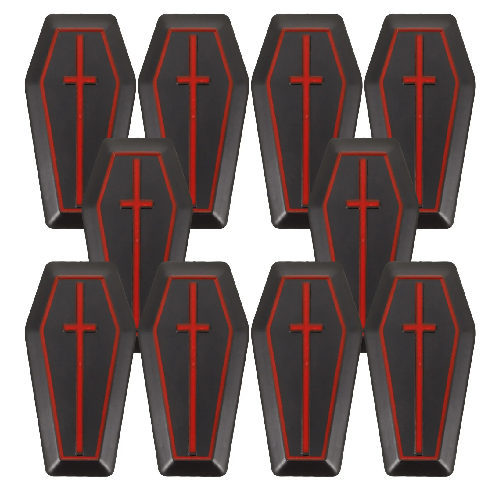 

10Pcs Miniature Halloween Coffin Boxes Realistic Small Plastic Coffin Decorations Halloween Candy Boxes Prank Accessories Party