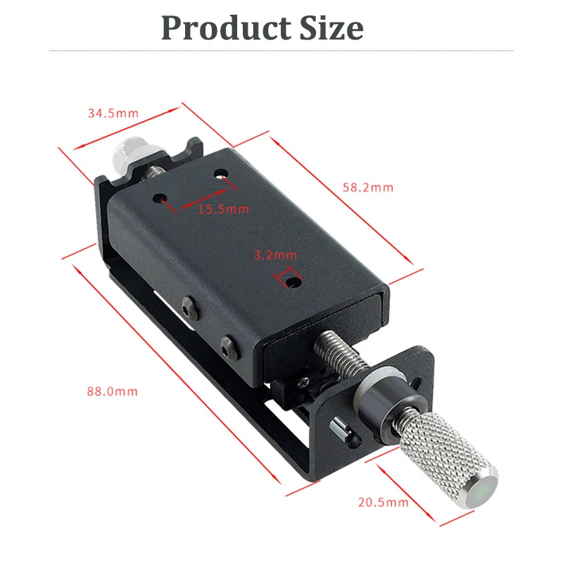 CNC Laser Head Adjustable Module Mounting Frame Laser Head Set For Laser Head Focus For Laser Machine Device Parts