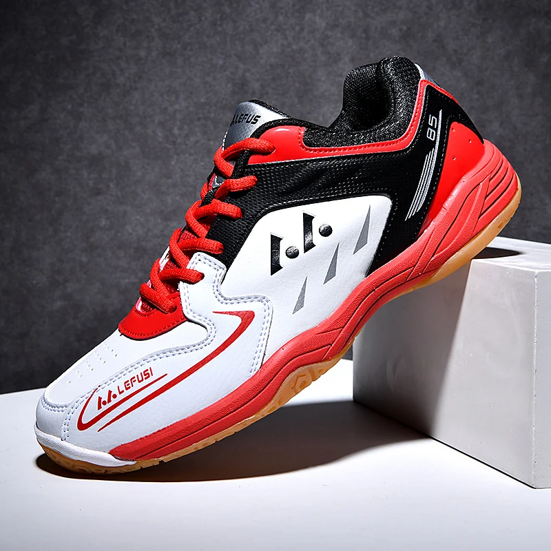 Men Women Badminton Shoes LightWeight Big Size Table Tennis Shoes Match Couples Field Baseball Shoes Outdoor Competition Sneaker
