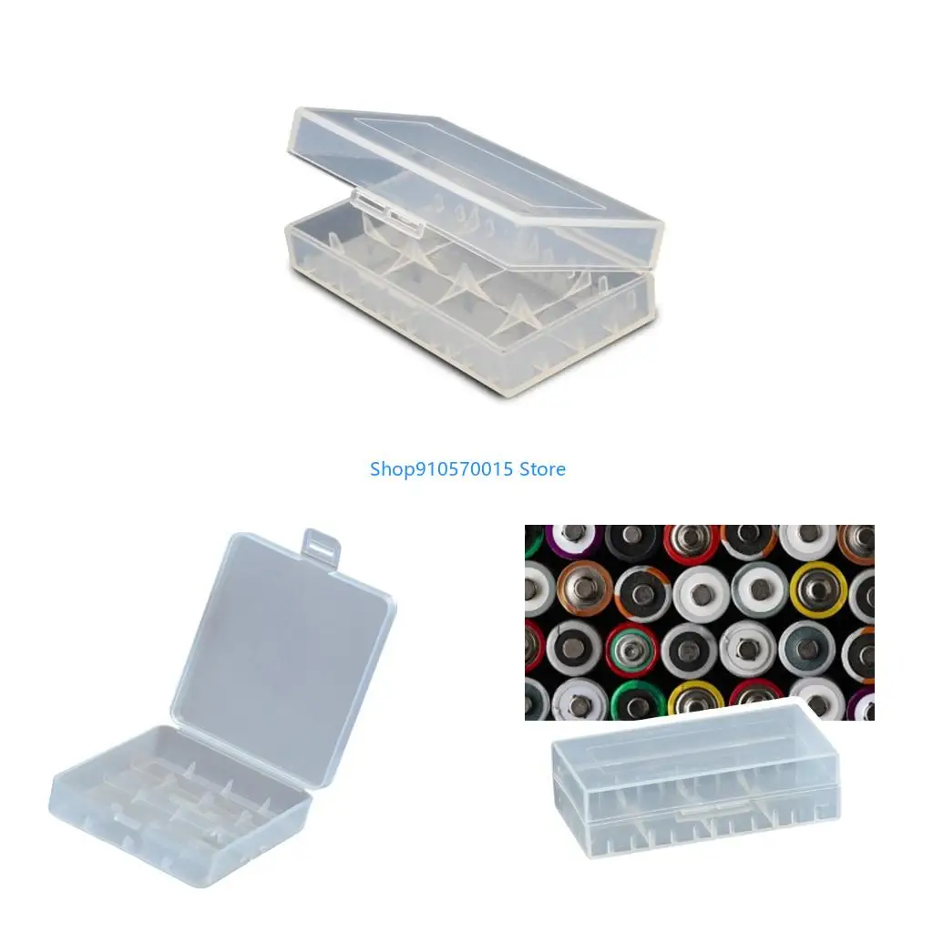 B95C Battery Organizers Case With Locking Lid Protects Against Short Circuits