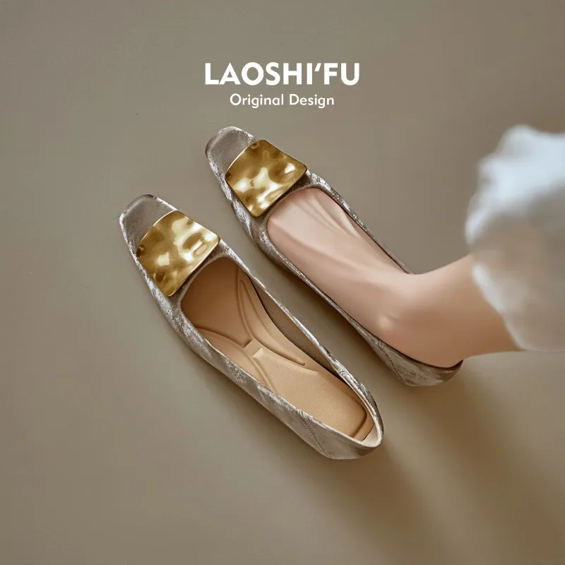 

New Woman Shoes 2026 Fashion Comfortable Casual Shoes Designer Shoes for Women Luxury Square Toe Anti Slip Shoe Zapatos De Mujer
