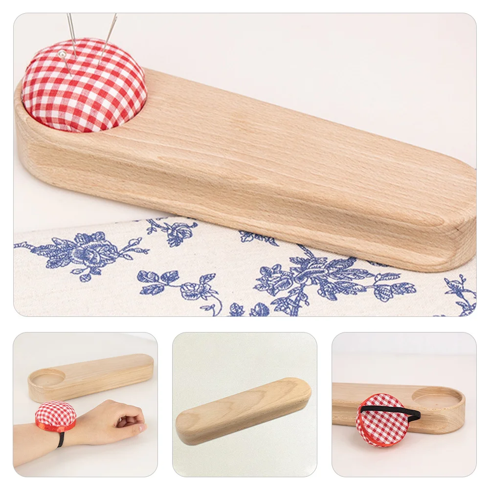 Clapet de tailleur, outil de pressage de Quilting de couture en bois, clapet d'aplatissement de couture robuste avec coussin d'épingle, couture domestique