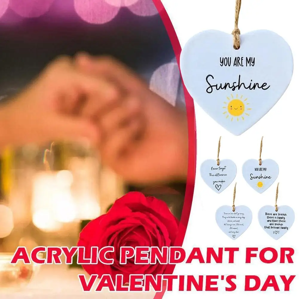 Thanks You Gift- Never Forget The Difference You Made Valentine Day Pendent Delicate Valentine's Day Gift