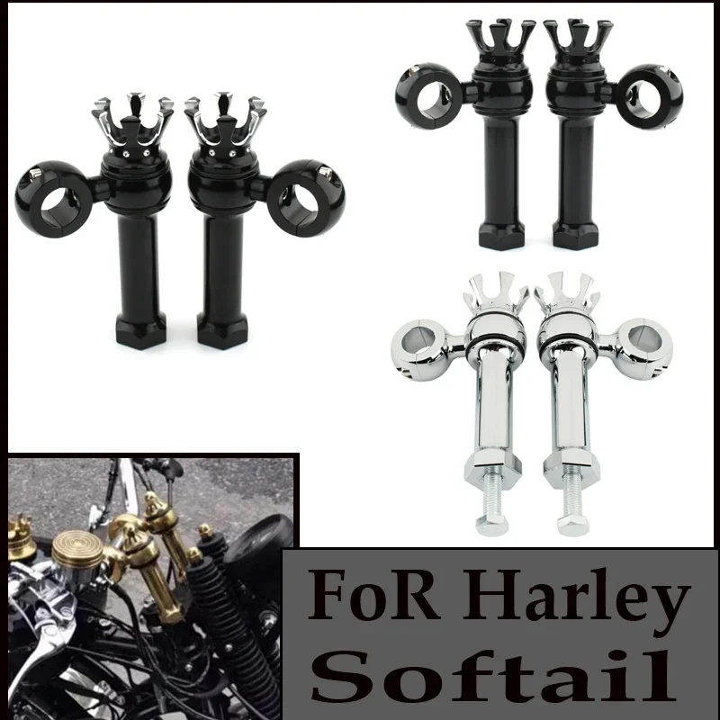 

FoR Harley Davidson Cruisers Choppers Motorcycle Handlebar Clamp Riser Rise Bar Mount 1Inches 25MM