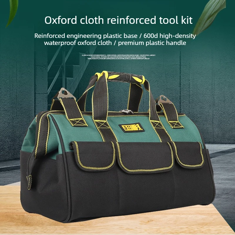 Tool Bag Multifunctional Repair Canvas Padded Tool Pouch Wear Resistant Tool Bag Electrician Bag Organizer Reinforced