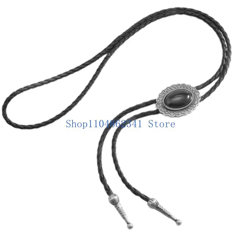 5ASD حديثة البولو تصميم ربطة عنق سلسلة قلادة جلدية طويلة مطلية بالذهب مطلي بالجنسين مرنة للملابس الرسمية غير الرسمية