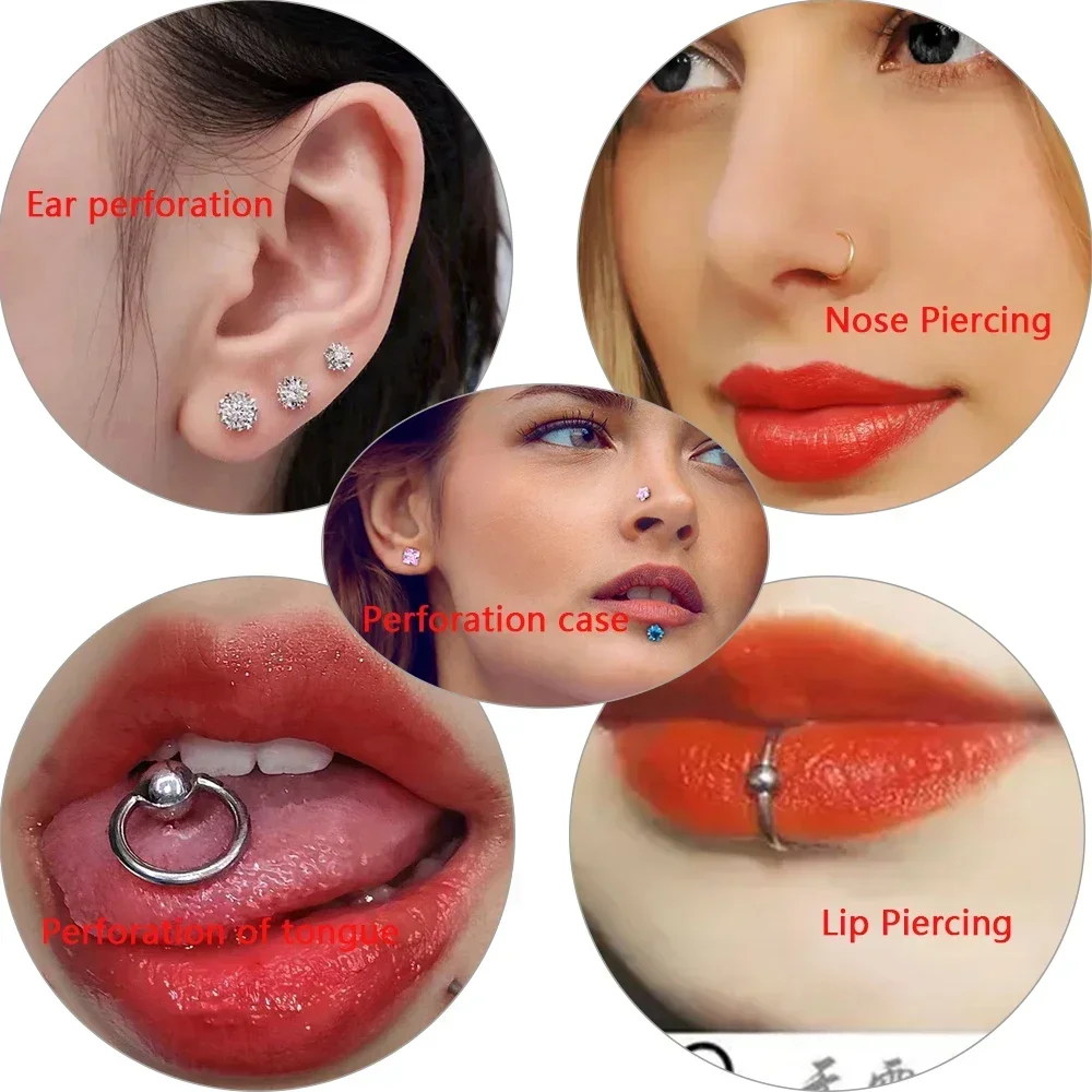 1 PC 3D Silicone Body Model Ear Nose Lips Tongue Model Men Professional Tattoo Practice Tools Silica Gel Body Parts