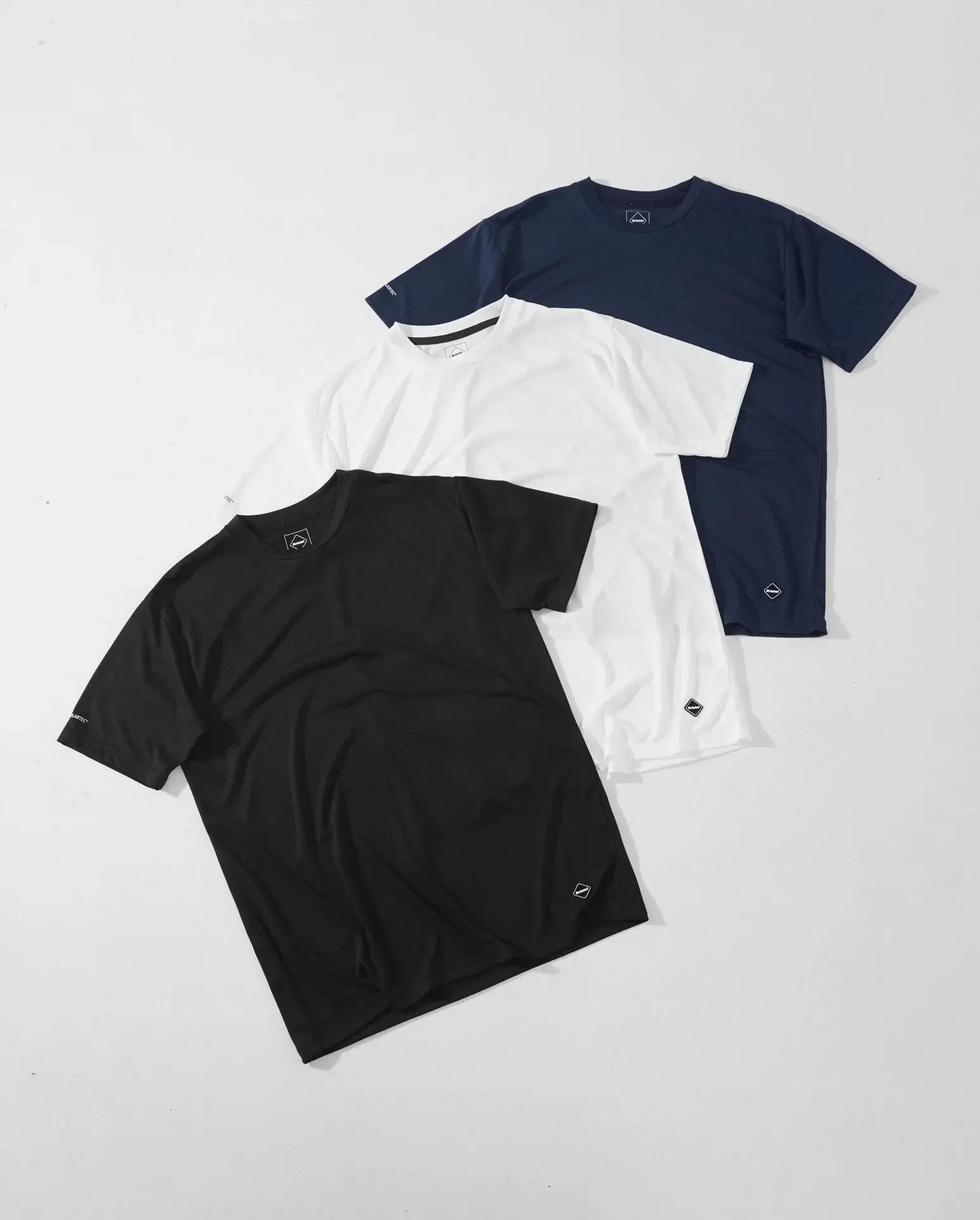 Japanese F.C.R.B Qingyong Haowen three-piece, small standard basic, solid color quick-drying short-sleeved T-shirt