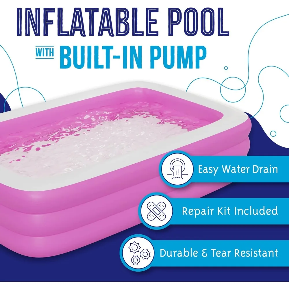 Pink Inflatable Swimming Pool (120