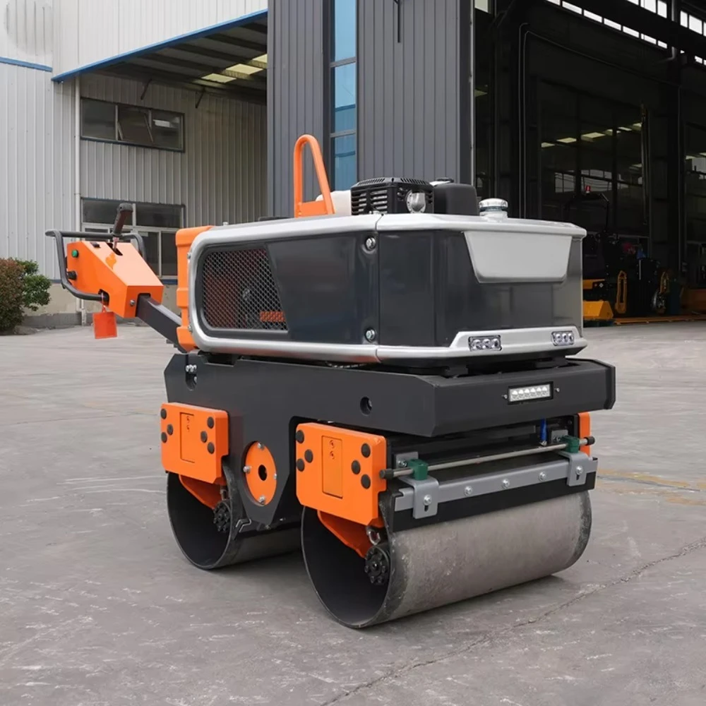 Factory FURD Road Roller Compactor Small 800kg Double Drum Road Roller Walk Behind