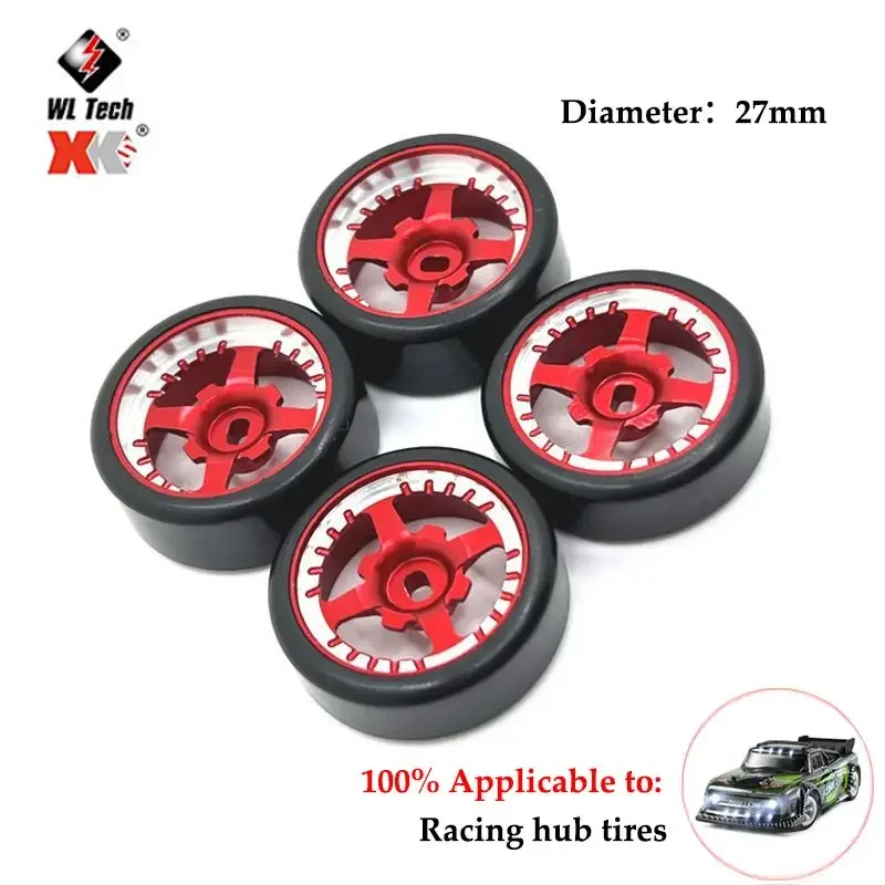 Wltoys 284131 K969 K989 1/28 Mosquito Car Jing Shang RC Car Upgrade Two Wide Two Narrow Outer Diameter 27mm Drift Wheel Tires