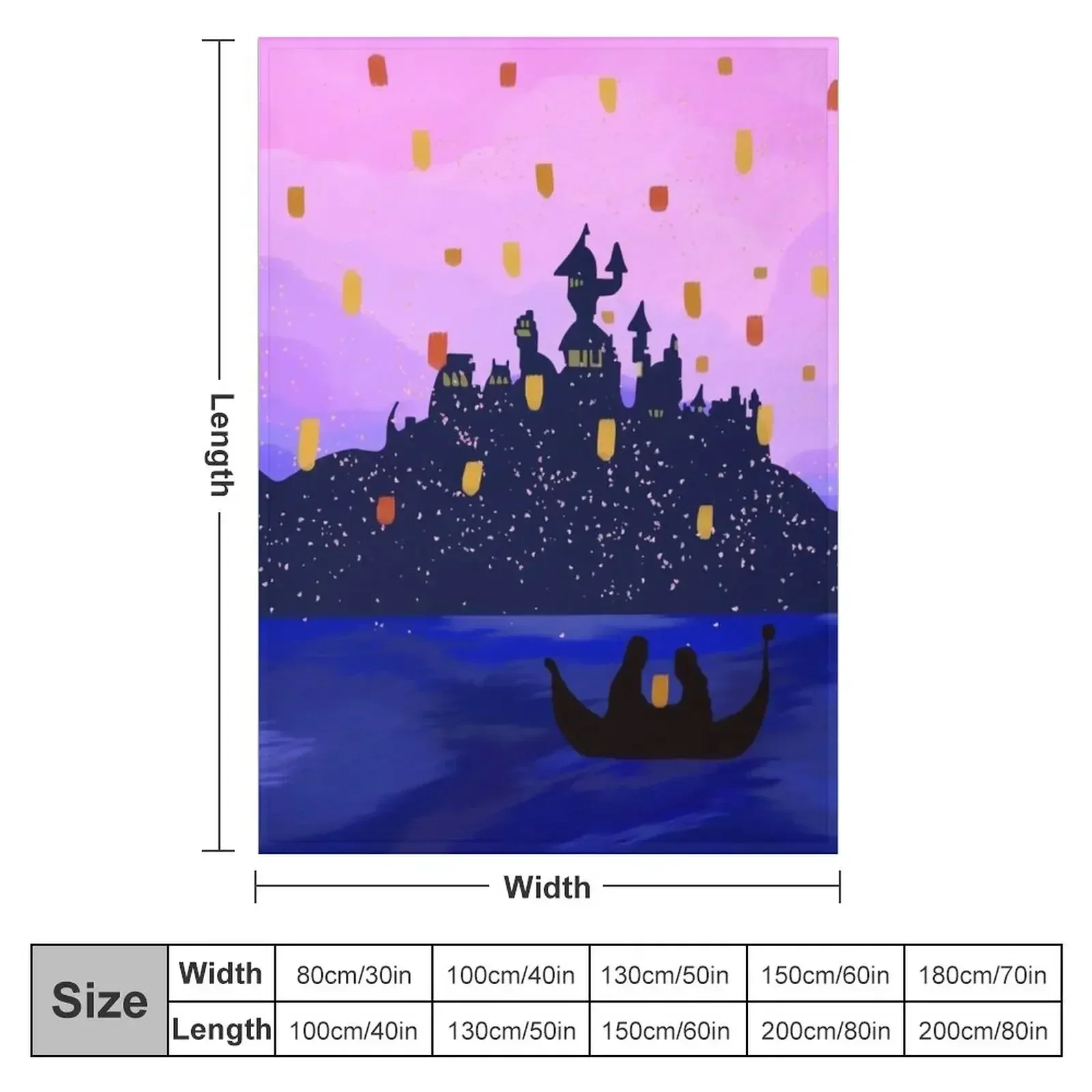 Tangled Lantern Throw Blanket couch cozy soft plush fuzzy picnic outdoor blanket