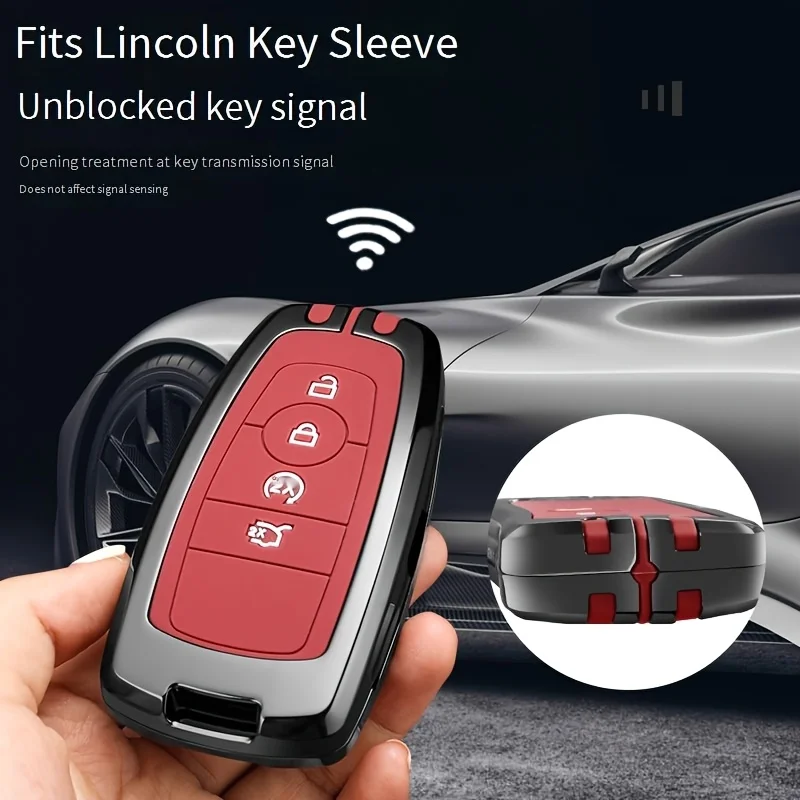 For 26 Lincoln Nautilus 24/25 Z Pilot Explorer Metal Key Fob Cover Shell With Buckle Car Styling Parts