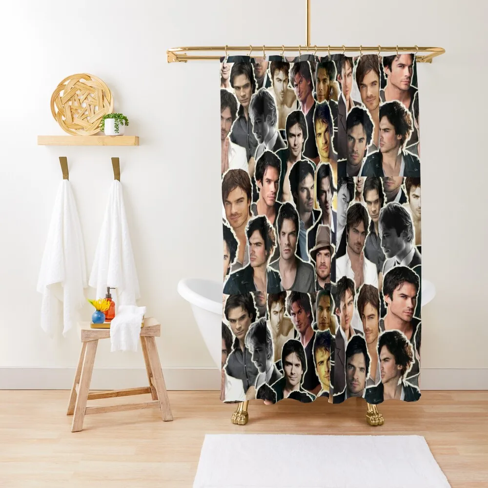 

Ian Somerhalder collage Damon - SagittariusShower Curtain Bathtub Curtain