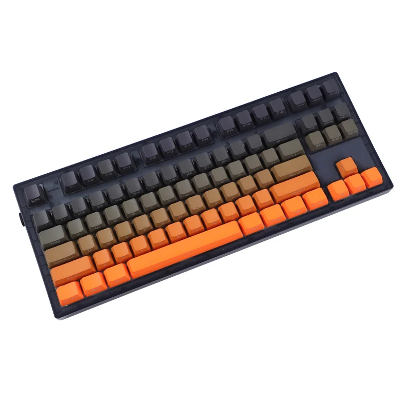 Twilight keycap translucent PBT side engraving OEM simple gradual change 688796 keyboard mechanical