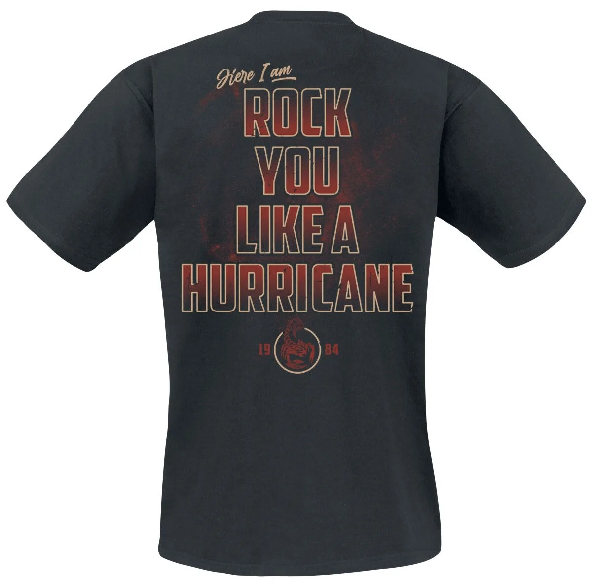 Scorpions Rock You Like A Hurricane Print T-Shirt 100% Cotton Unisex Rock Fans Casual Tee
