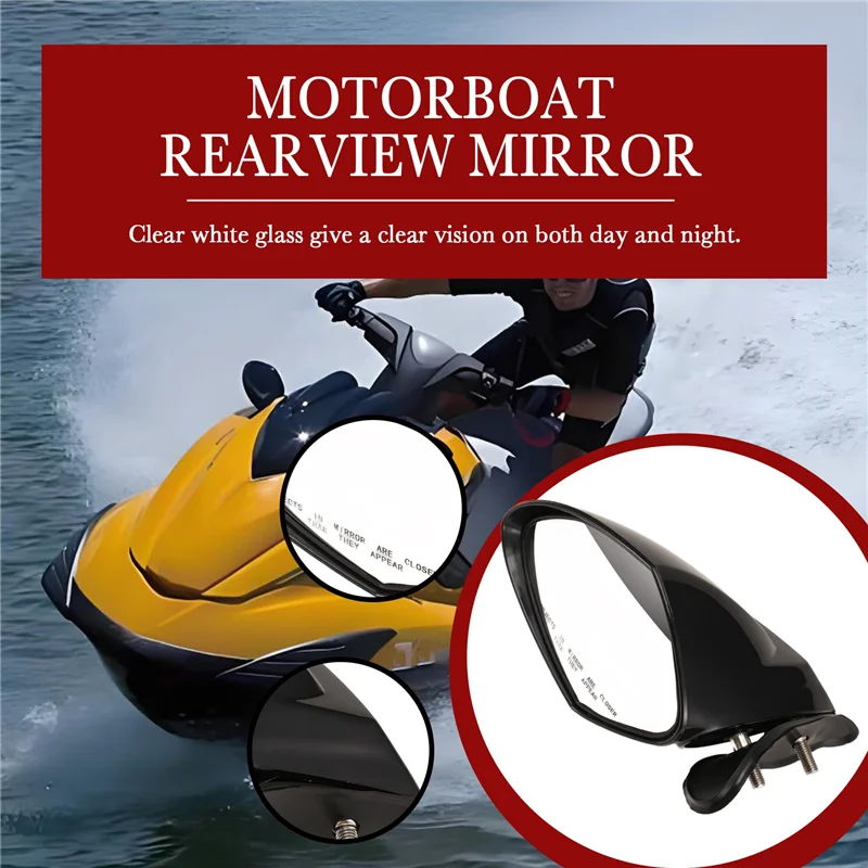 Motorboat Rearview Mirror Jet Ski Mirror Accessories For Yamaha Waverunner VX 110 Deluxe Sport Cruiser EX EX R