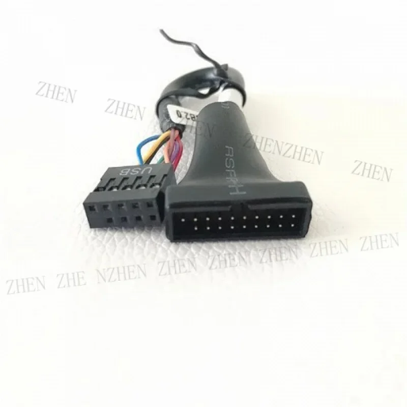 

Y Y Motherboard Mainboard USB 3.0 19pin To Usb 2.0 9pin Converter Short Cable Cord