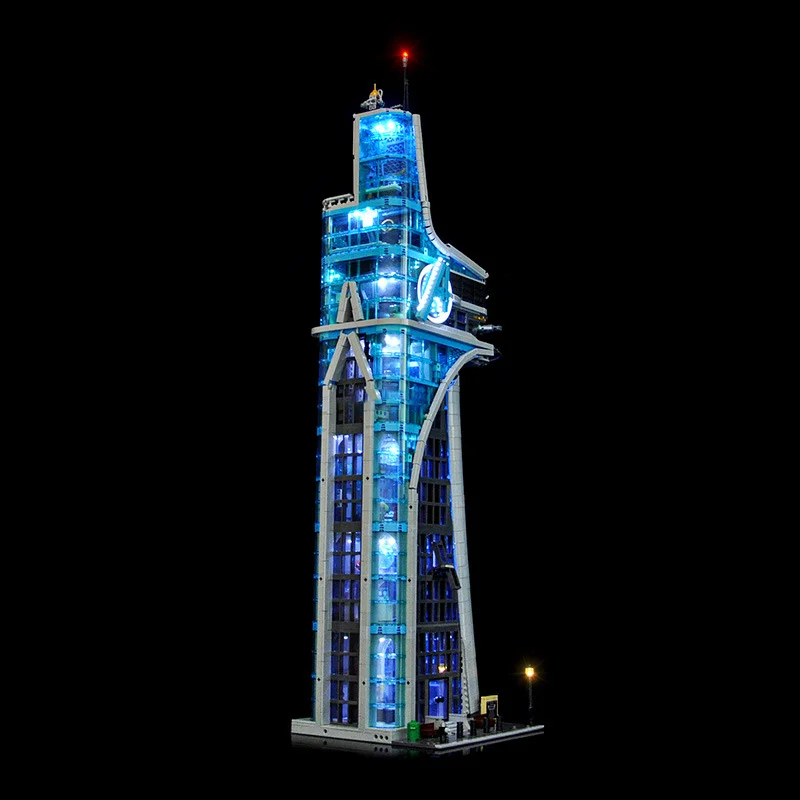 LYBMTWF LED light 76269 set is suitable for Avengers Tower building blocks (including lighting accessories only)