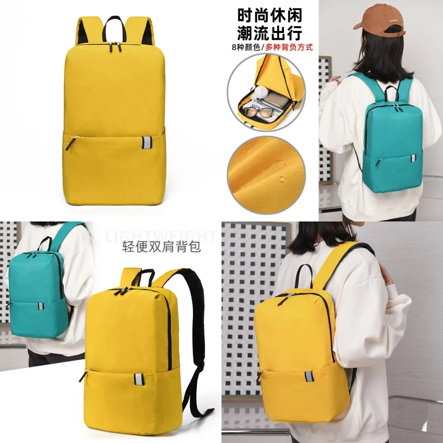 

【New style】Suitable for millet backpack 10L15L20L colorful backpack for men and women's casual light student schoolbag